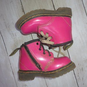 pink toddler 1460 dr. martens boots